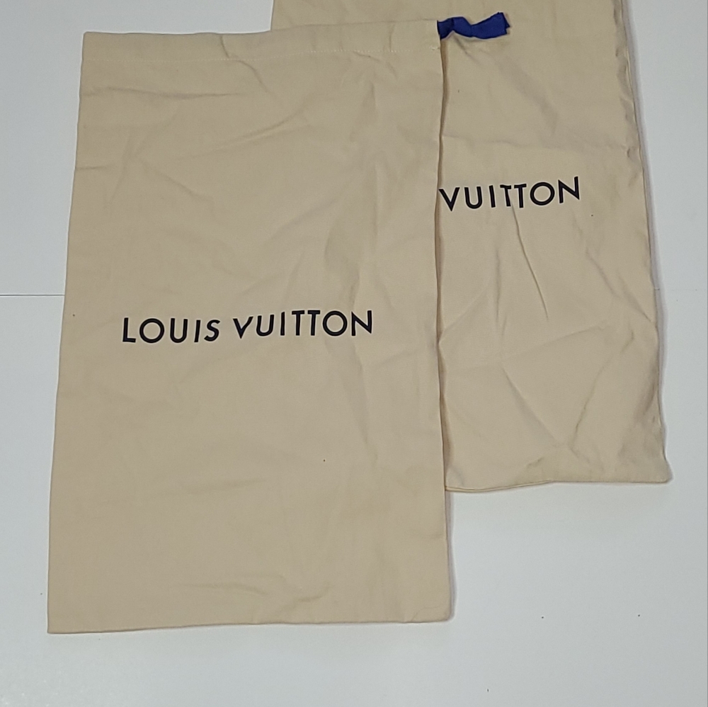Louis Vuitton Cream Drawstring Sleeper Bag Pair